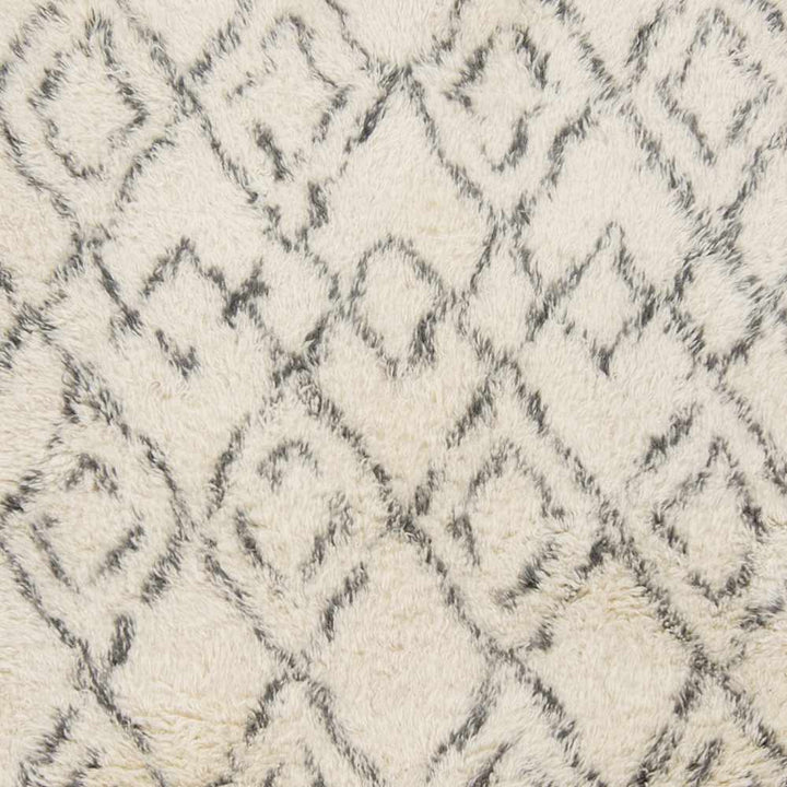 Cotgrave Hand Woven Modern Style Ivory And Charcoal Area Rug - The Rug Decor