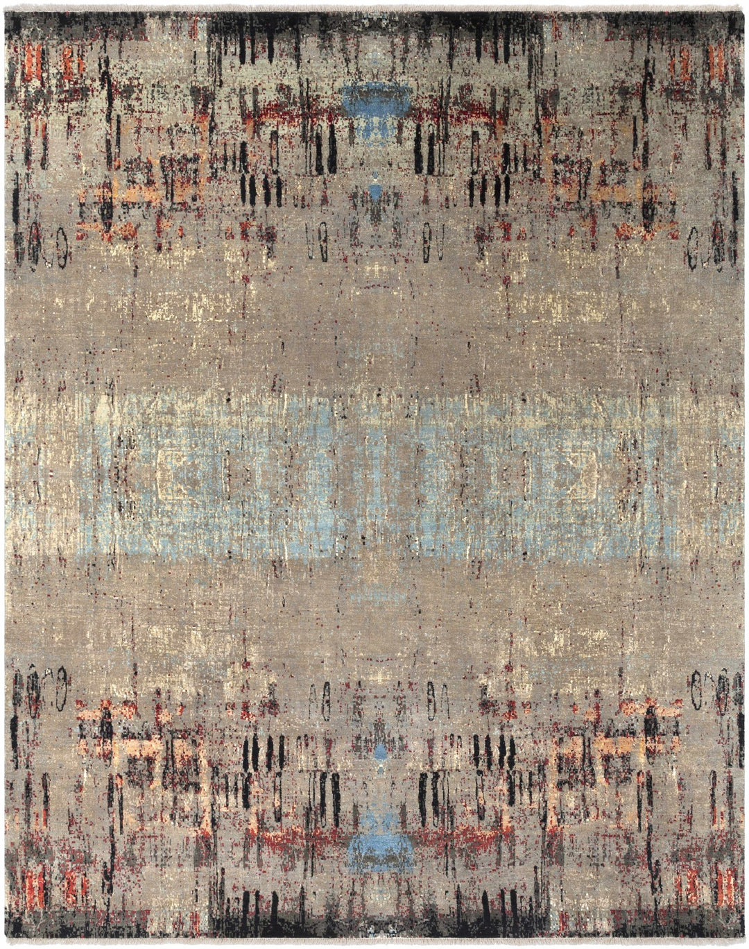 Coudersport Contemporary Abstract Beige And Tan Rug - The Rug Decor