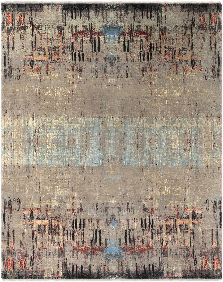 Coudersport Contemporary Abstract Beige And Tan Rug - The Rug Decor