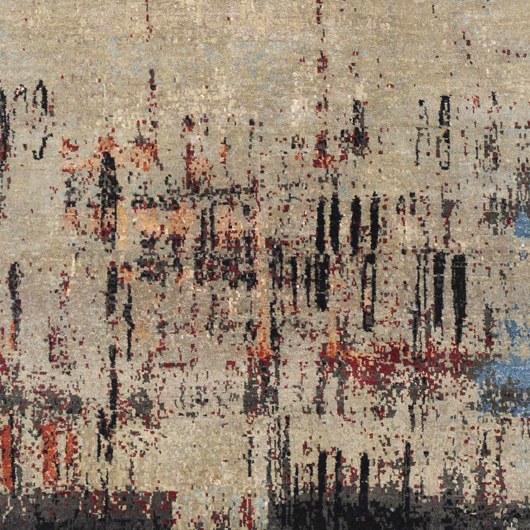 Coudersport Contemporary Abstract Beige And Tan Rug - The Rug Decor