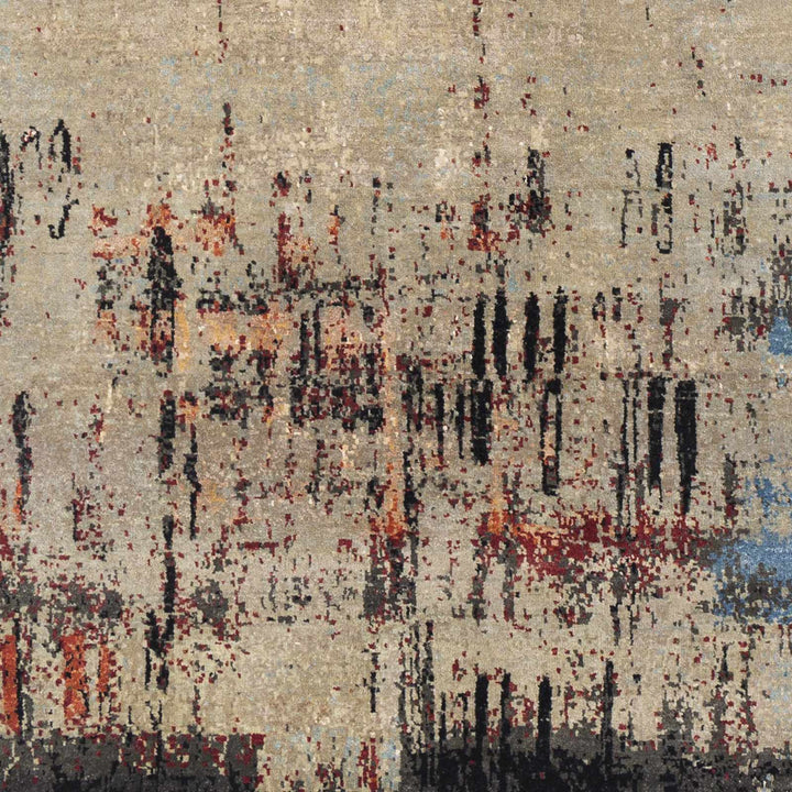 Coudersport Contemporary Abstract Beige And Tan Rug - The Rug Decor
