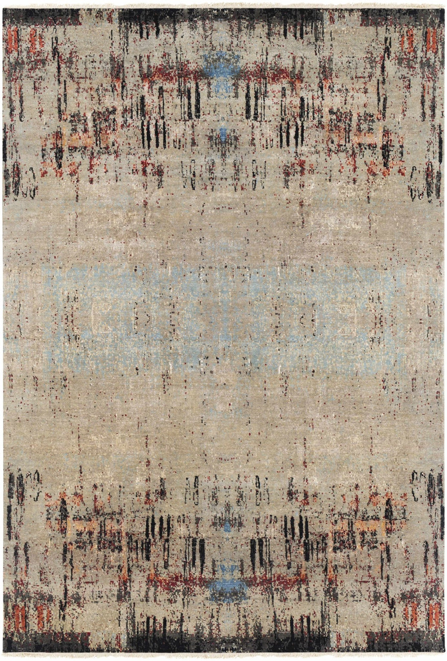 Coudersport Contemporary Abstract Beige And Tan Rug - The Rug Decor