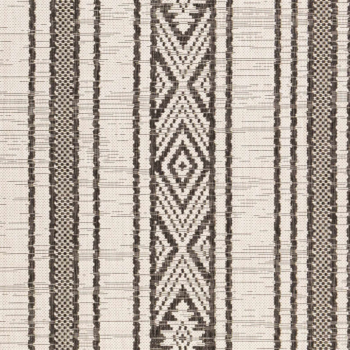 Cowen Modern Style Ivory And Charcoal Outdoor Area Rug - The Rug Decor