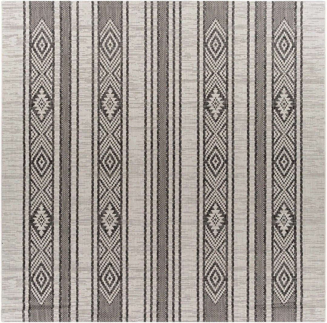 Cowen Modern Style Ivory And Charcoal Outdoor Area Rug - The Rug Decor