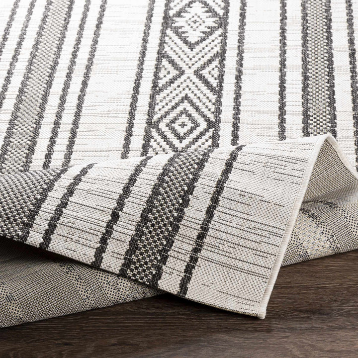 Cowen Modern Style Ivory And Charcoal Outdoor Area Rug - The Rug Decor