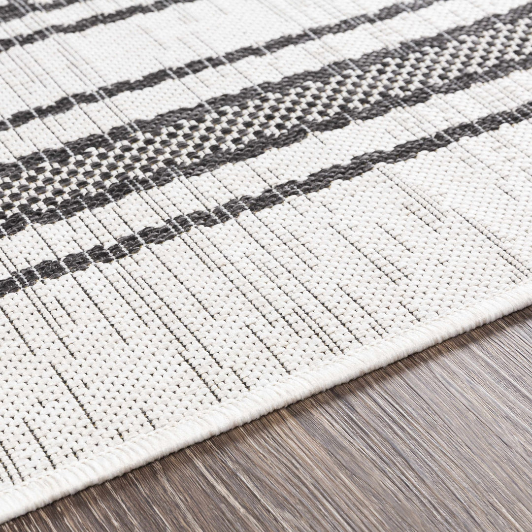 Cowen Modern Style Ivory And Charcoal Outdoor Area Rug - The Rug Decor