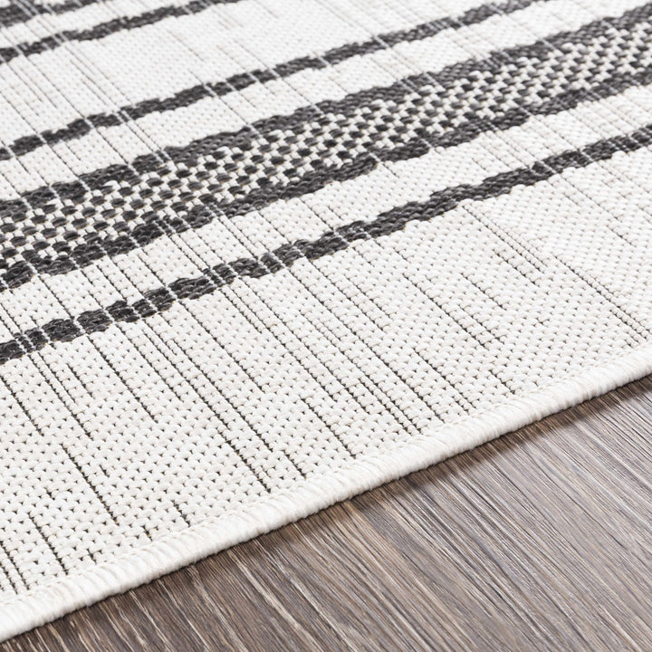 Cowen Modern Style Ivory And Charcoal Outdoor Area Rug - The Rug Decor
