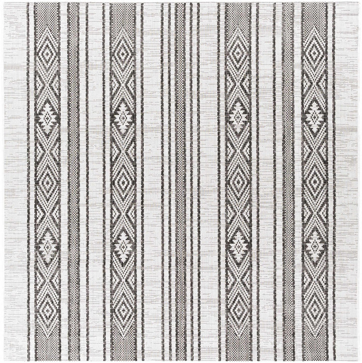 Cowen Modern Style Ivory And Charcoal Outdoor Area Rug - The Rug Decor