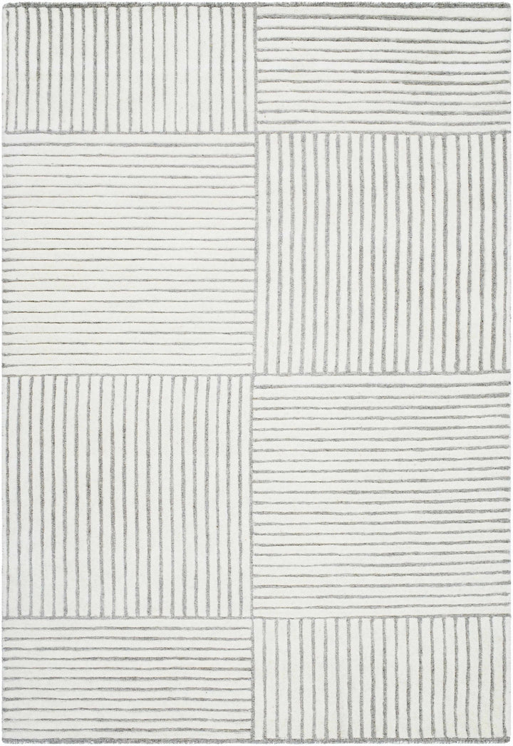 Coyne Contemporary Geometric Design Gray Hand Tufted Area Rug - The Rug Decor