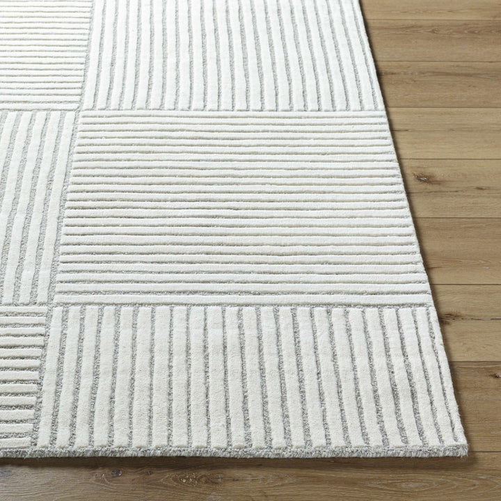 Coyne Contemporary Geometric Design Gray Hand Tufted Area Rug - The Rug Decor