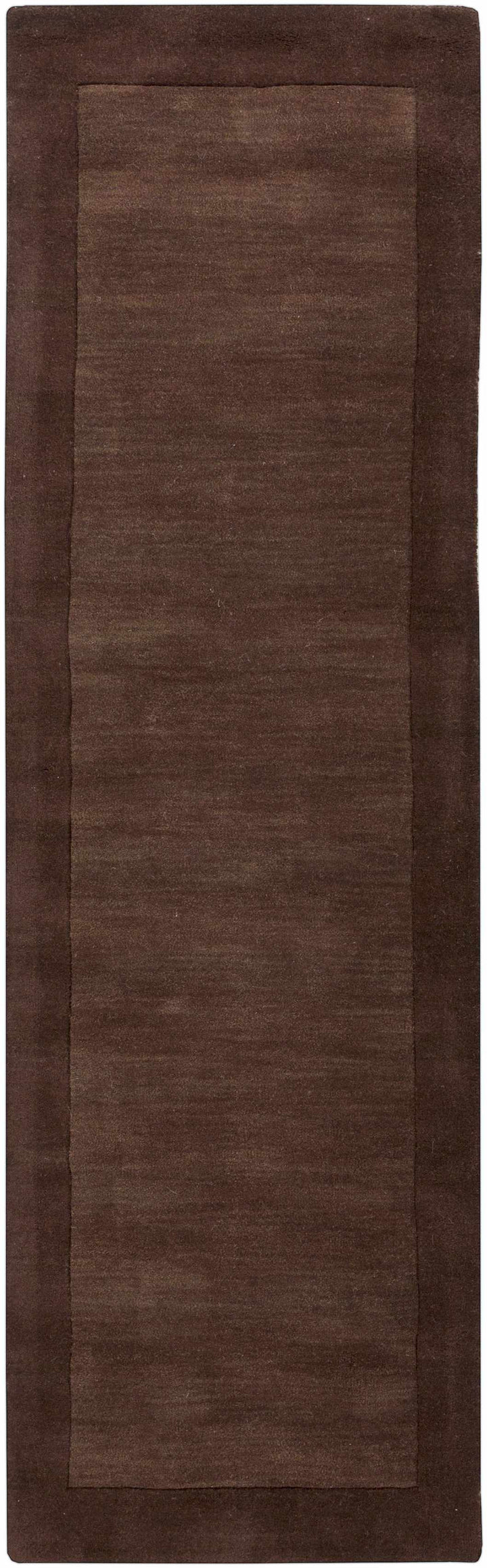 Cord Modern Style Brown Hand Loom Wool Area Rug