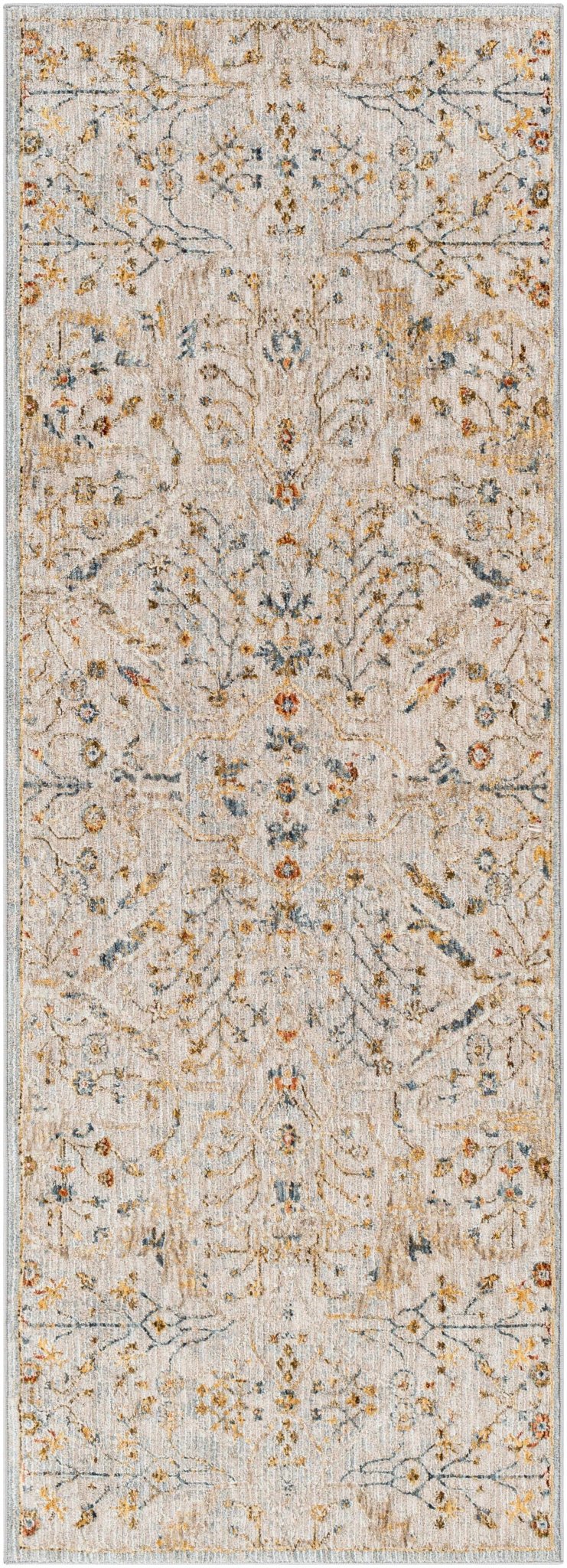 Cream Traditional Oushak Design Machine Woven Rug - The Rug Decor