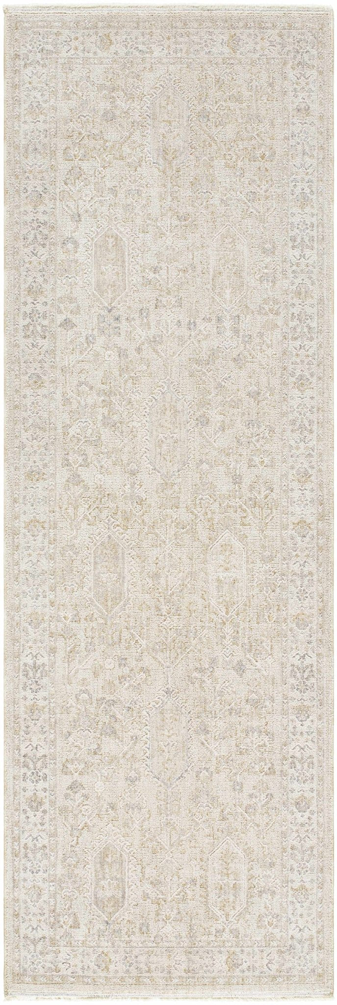 Cream Traditional Style Machine Woven Area Rug - The Rug Decor