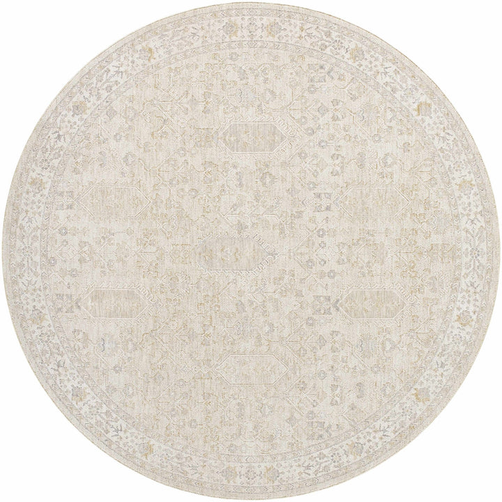 Cream Traditional Style Machine Woven Area Rug - The Rug Decor