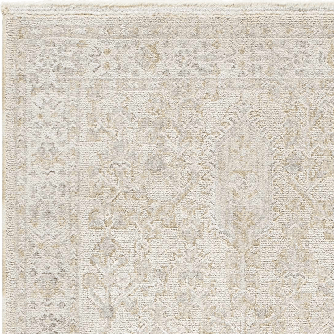 Cream Traditional Style Machine Woven Area Rug - The Rug Decor