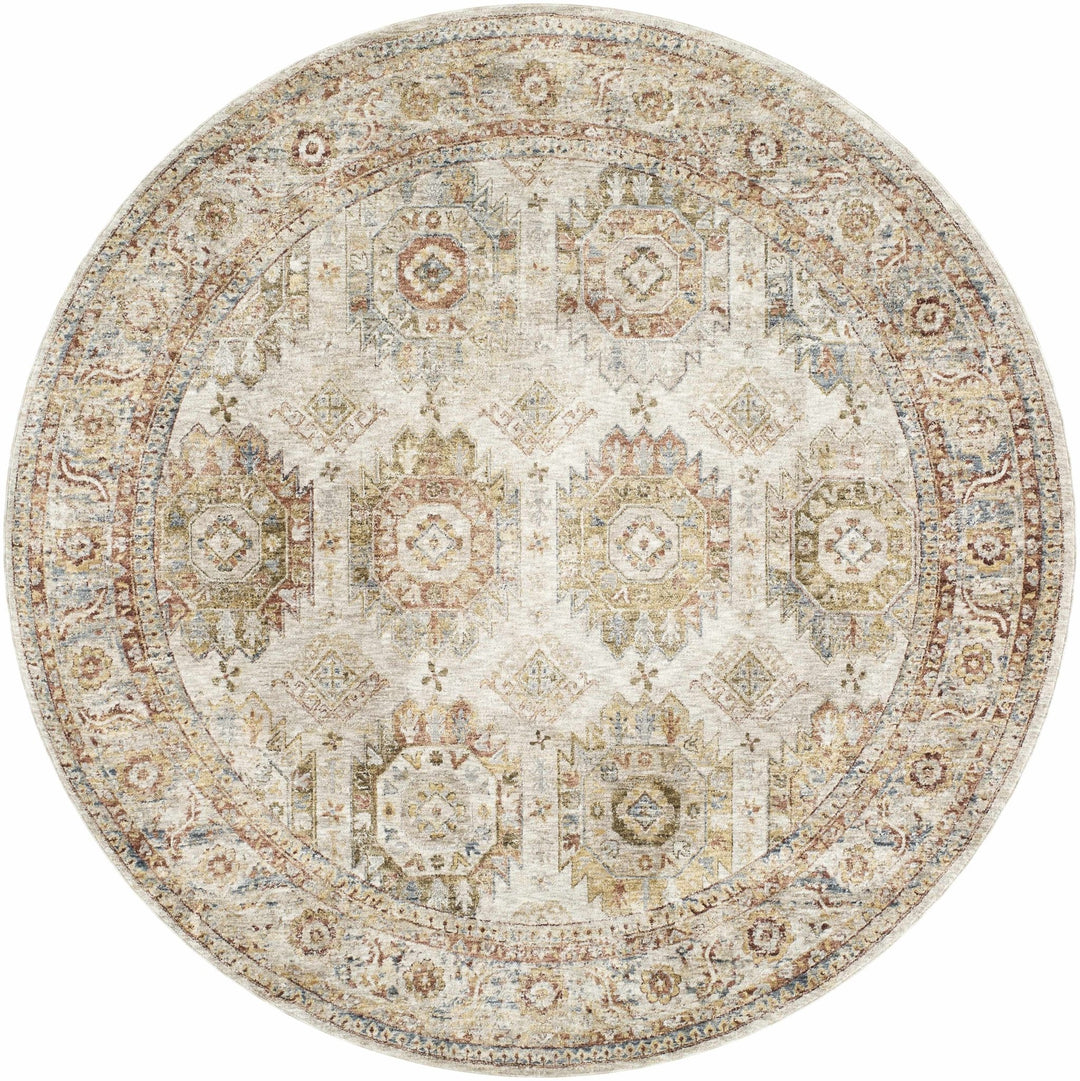 Crescentia Traditional Style Mustard And Rust Area Rug - The Rug Decor