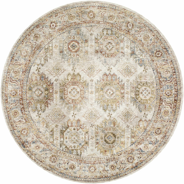 Crescentia Traditional Style Mustard And Rust Area Rug - The Rug Decor