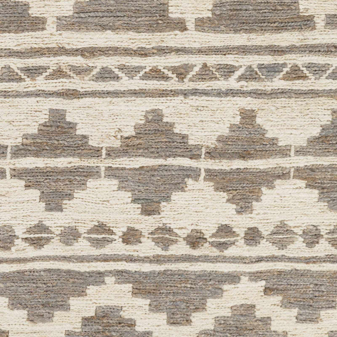 Cresco Bohemian Style Charcoal And Ivory Hand Woven Jute Rug - The Rug Decor