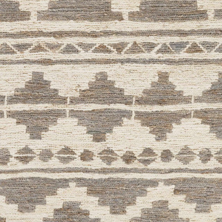 Cresco Bohemian Style Charcoal And Ivory Hand Woven Jute Rug - The Rug Decor