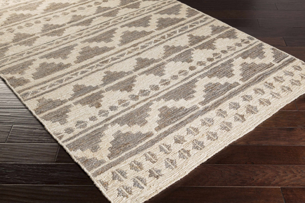 Cresco Bohemian Style Charcoal And Ivory Hand Woven Jute Rug - The Rug Decor