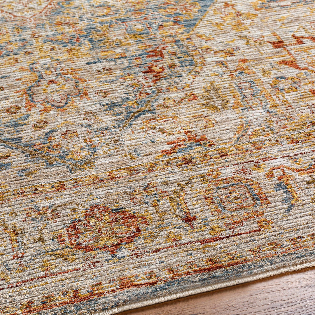 Cress Rust And Beige Traditional Style Area Rug - The Rug Decor