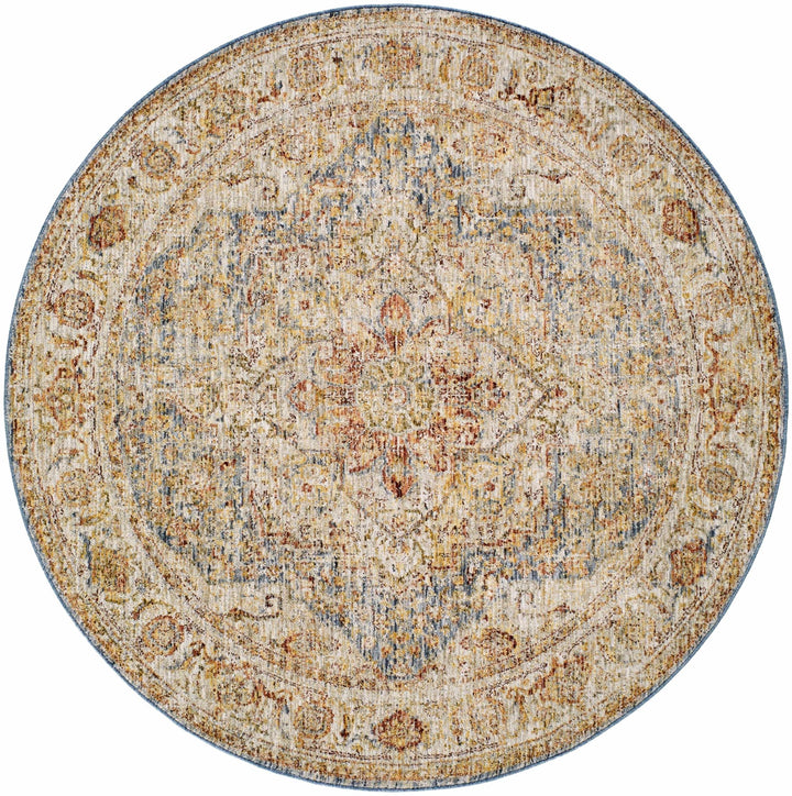 Cress Rust And Beige Traditional Style Area Rug - The Rug Decor
