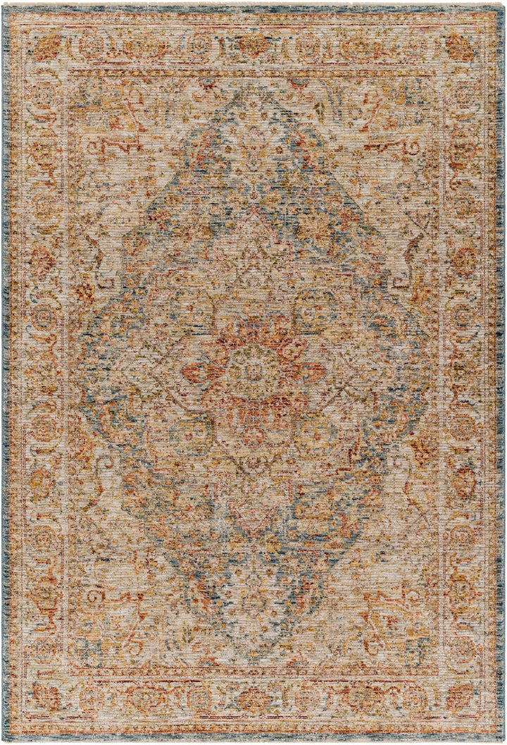 Cress Rust And Beige Traditional Style Area Rug - The Rug Decor