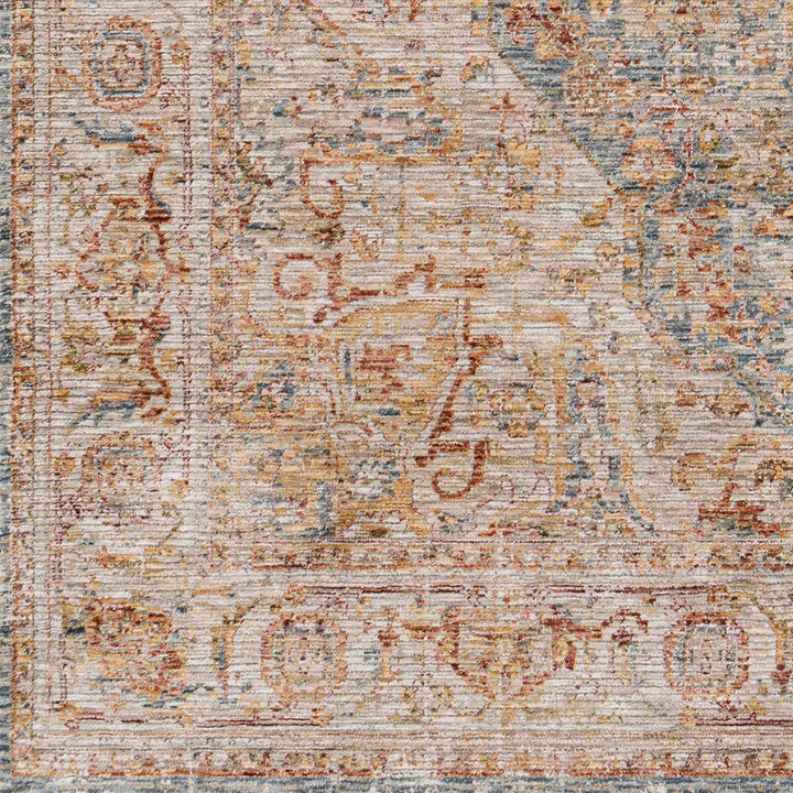 Cress Rust And Beige Traditional Style Area Rug - The Rug Decor