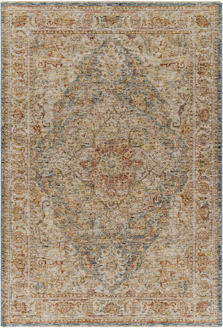 Cress Rust And Beige Traditional Style Area Rug - The Rug Decor