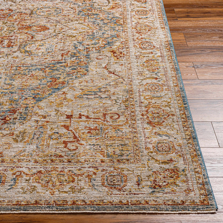 Cress Rust And Beige Traditional Style Area Rug - The Rug Decor