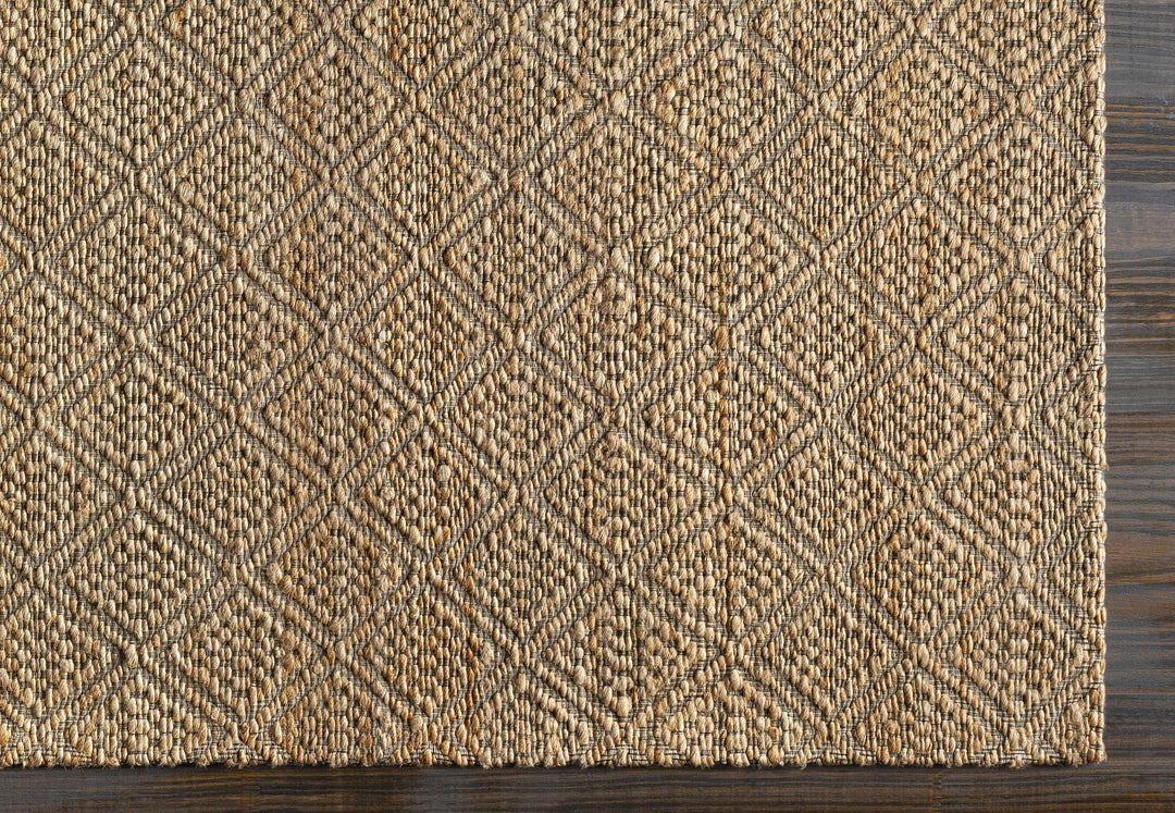 Croft Tan Modern Geometrical Hand Woven Area Rug