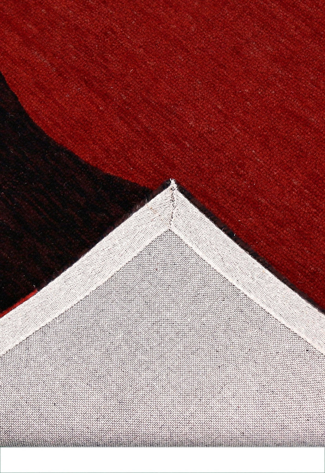 Crimson Eclipse Red And Black Hand Tufted 5x8 Wool Area Rug - The Rug Decor