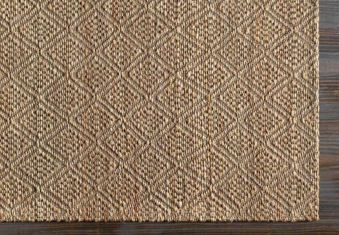 Croft Tan Modern Geometrical Hand Woven Area Rug - The Rug Decor