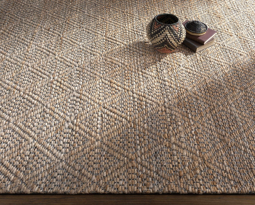 Croft Tan Modern Geometrical Hand Woven Area Rug - The Rug Decor