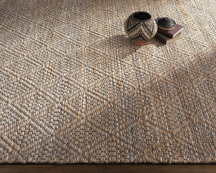 Croft Tan Modern Geometrical Hand Woven Area Rug - The Rug Decor