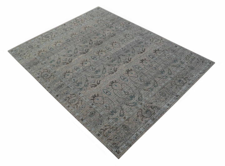 Crown Custom Made Traditional Design Pink Hand Knotted Wool Rug - The Rug Decor