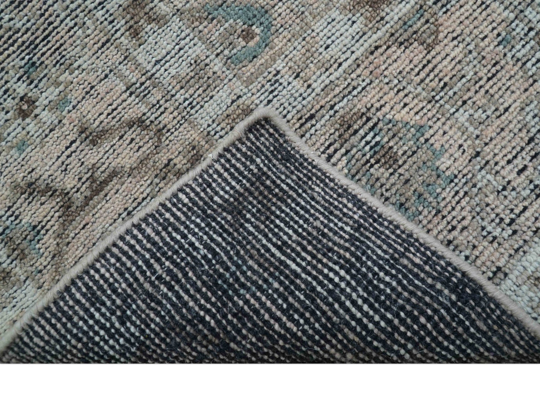 Crown Custom Made Traditional Design Pink Hand Knotted Wool Rug - The Rug Decor