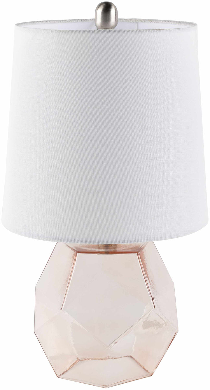 Jantianon Contemporary White Glass Table Lamp
