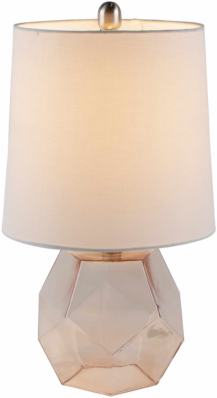 Jantianon Contemporary White Glass Table Lamp