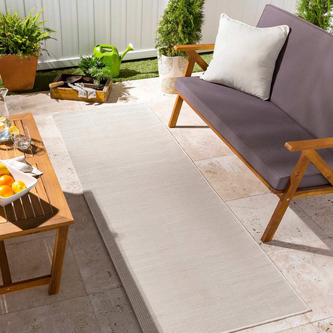 Currimundi Modern Style Ivory Outdoor Area Rug