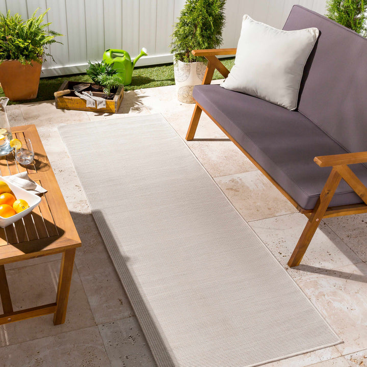 Currimundi Modern Style Ivory Outdoor Area Rug