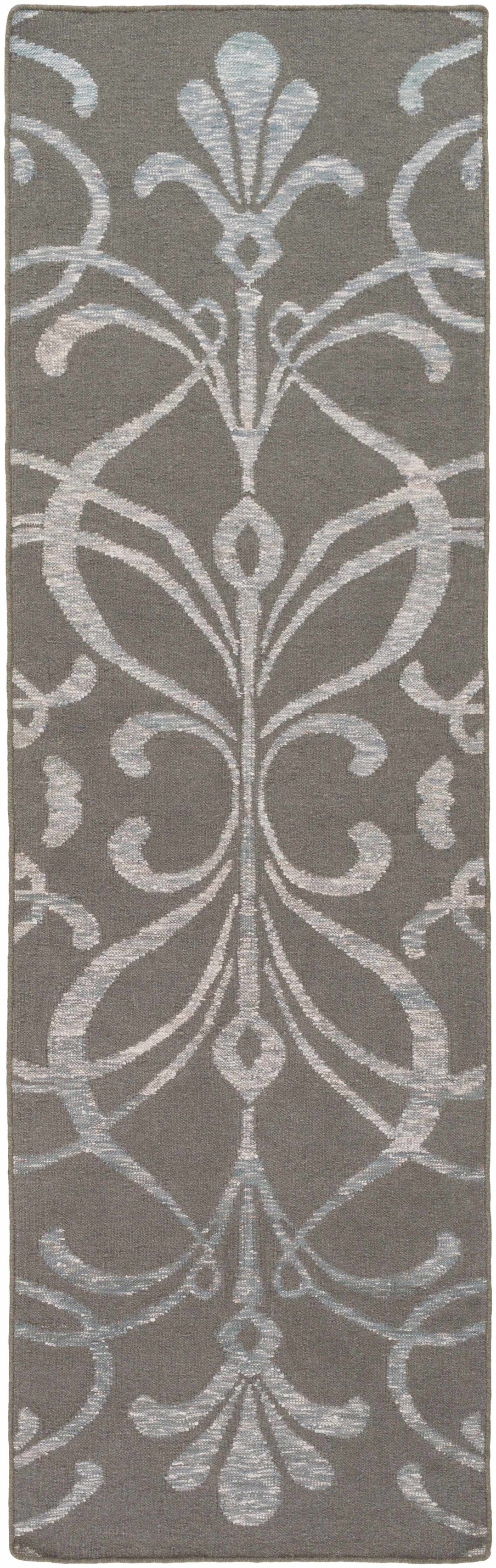 Cottekill Gray Modern Style Hand Woven Wool Area Rug