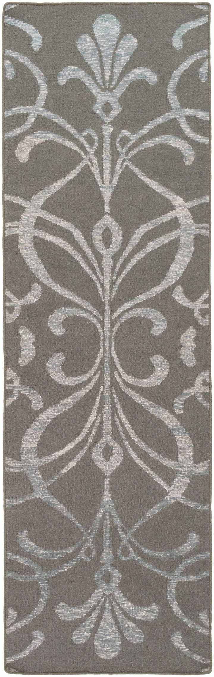 Cottekill Gray Modern Style Hand Woven Wool Area Rug