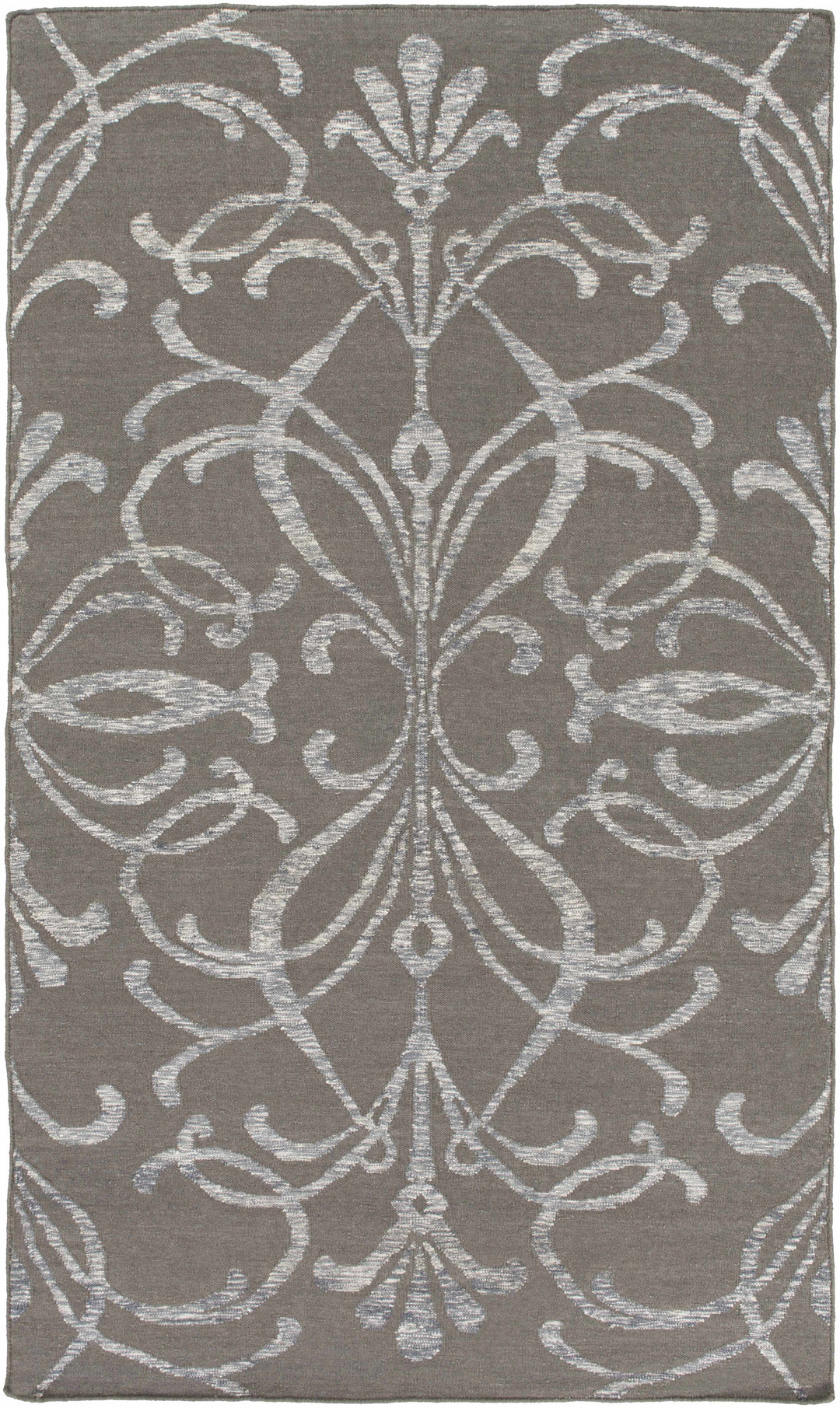 Cottekill Gray Modern Style Hand Woven Wool Area Rug