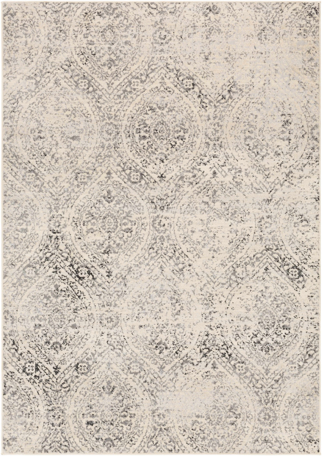Cundiff Beige And Gray Traditional Style Area Rug