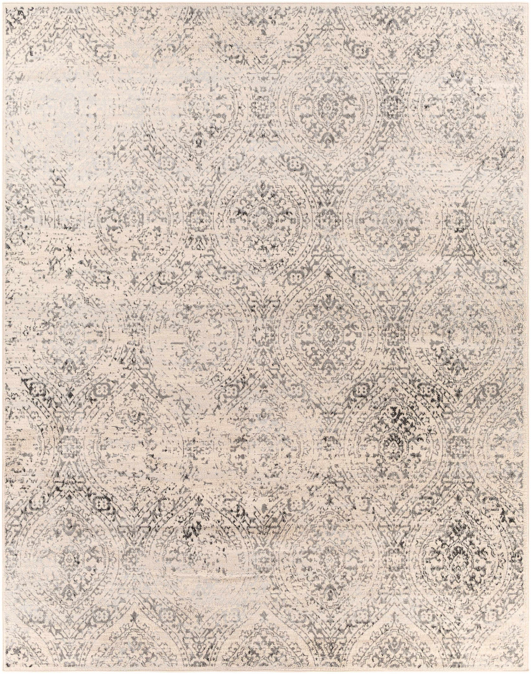 Cundiff Beige And Gray Traditional Style Area Rug