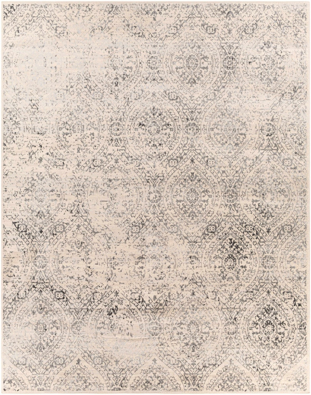 Cundiff Beige And Gray Traditional Style Area Rug - The Rug Decor