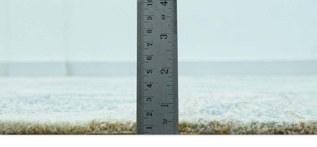 Custom Made Beige And Brown Traditional Floral Pattern Hand Tufted Wool Area Rug - The Rug Decor