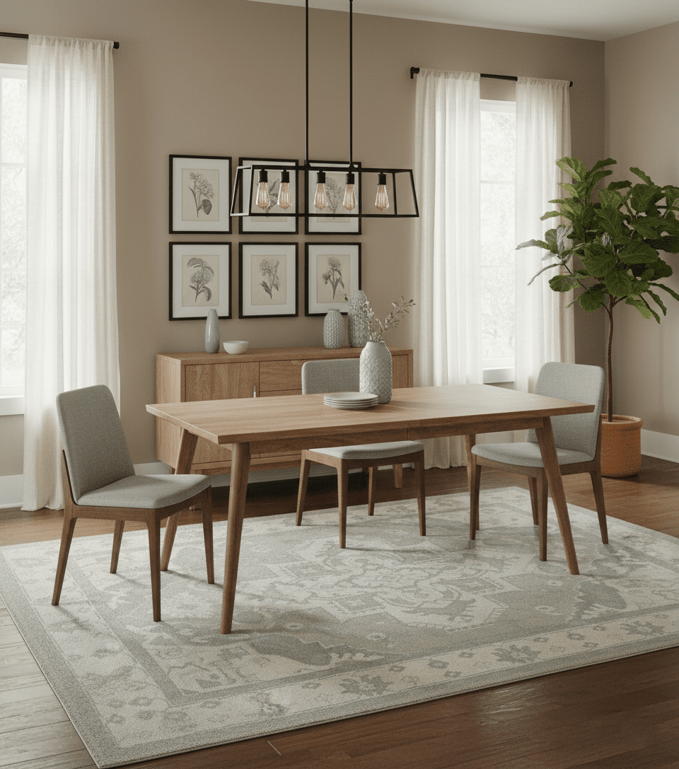 Custom Made Beige and Charcoal Traditional Heriz Medallion Hand Knotted wool Area Rug - The Rug Decor