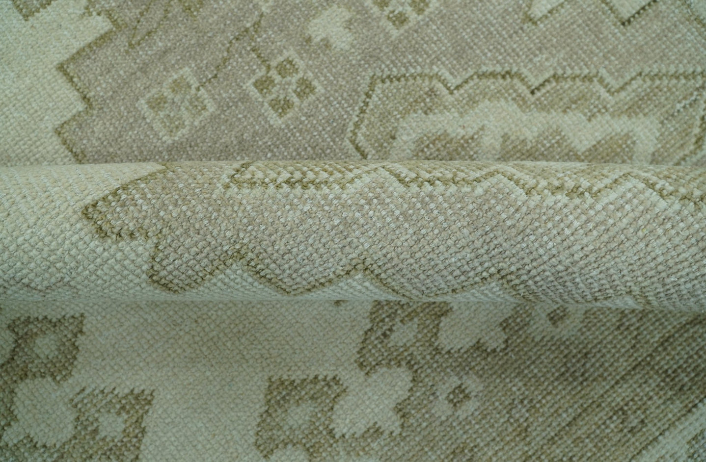 Custom Made Beige Traditional Turkish Design Hand knotted Wool Area Rug - The Rug Decor